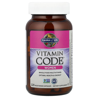 Garden of Life, Vitamin Code®, Women Whole Food Multivitamin, 120 Vegetarian Capsules