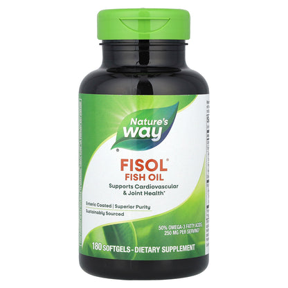 Nature's Way, Fisol® Fish Oil, 180 Softgels