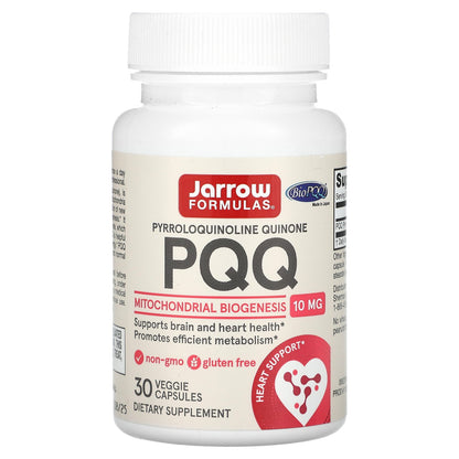 Jarrow Formulas, PQQ, 10 mg, 30 Veggie Capsules