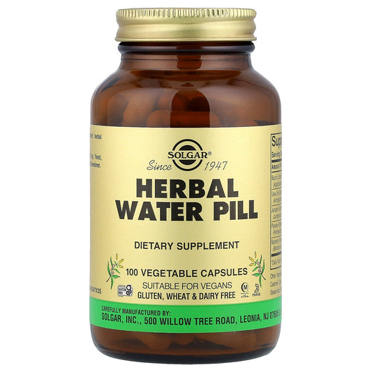 Solgar, Herbal Water Pill, 100 Vegetable Capsules