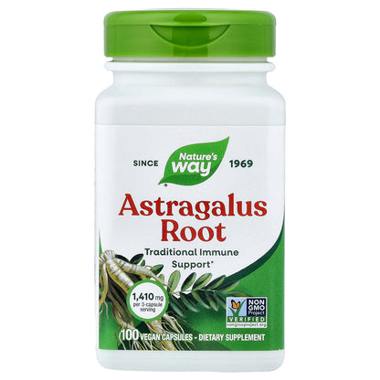 Nature's Way, Astragalus Root, 100 Vegan Capsules (470 mg per Capsule)