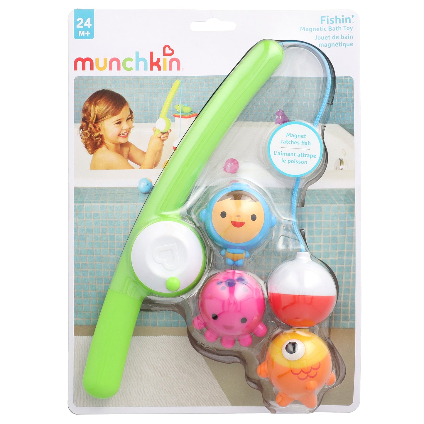 Munchkin, Fishin'™, Magnetic Bath Toy, 24 Months+, 1 Count