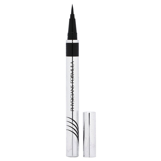 Physicians Formula, Eye Booster, Waterproof Ultra-Fine Liquid Eyeliner, PF10970 Blackest Black, 0.03 fl oz (1 ml)