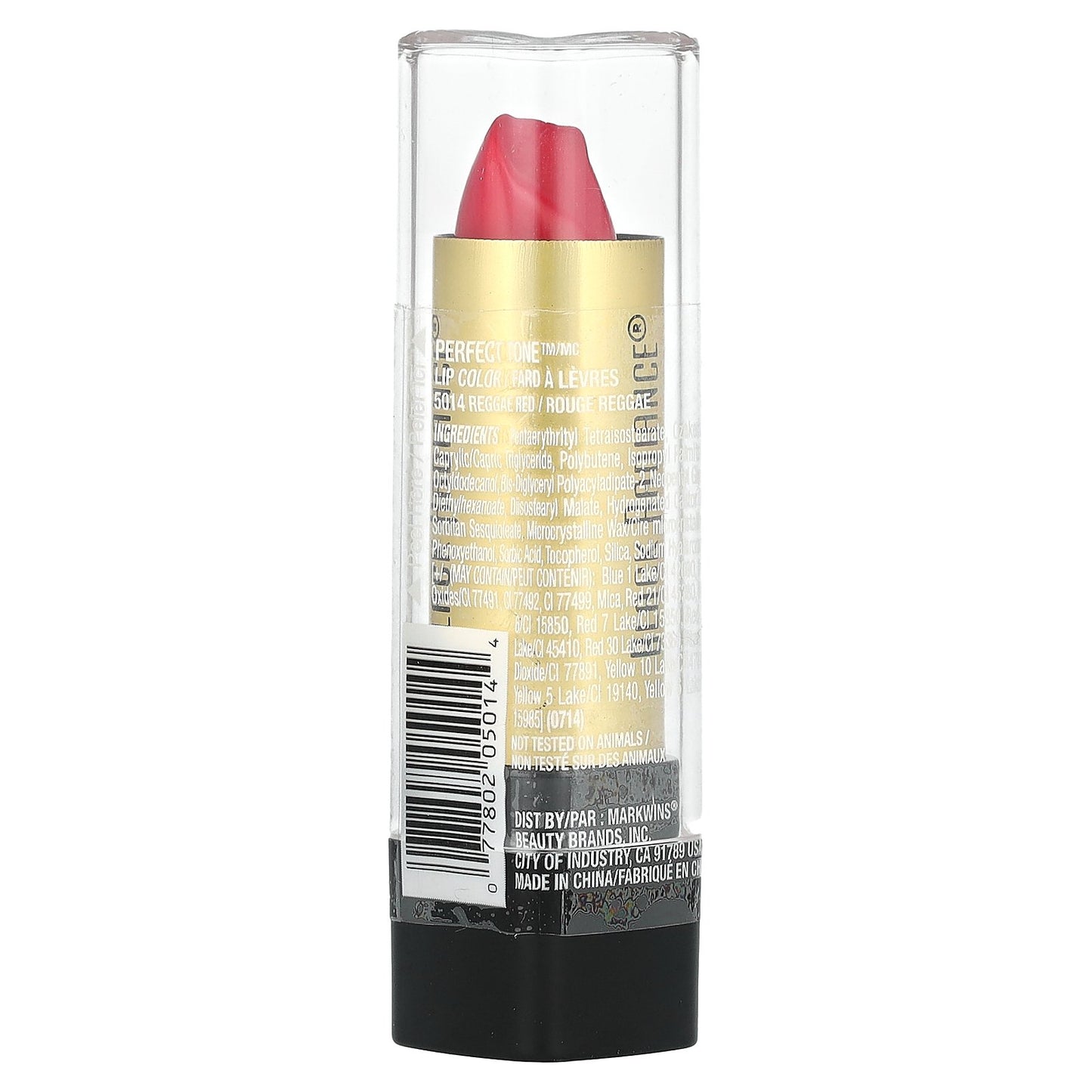 Black Radiance, Perfect Tone Lip Color, 5014 Reggae Red , 0.13 oz (3.6 g)