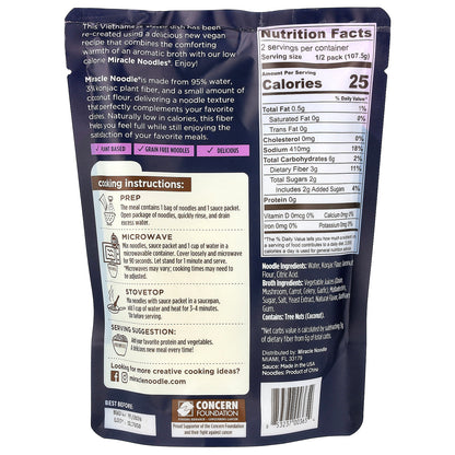 Miracle Noodle, Vegan Pho Meal Kit, Plant-Based Noodles + Sauce , 7.6 oz (215 g)