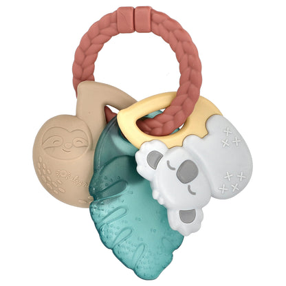 itzy ritzy, Itzy Keys™, Multi-Stage Teething Keys, 3+ Months, Tropical, 1 Count