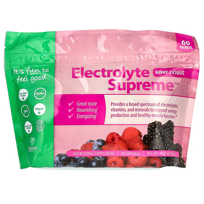 Jigsaw Health, Electrolyte Supreme™, Berry-Licious, 60 Packets, 5.4 g Each