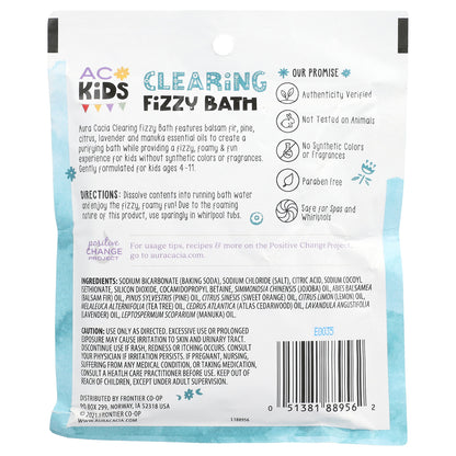 Aura Cacia, Kids, Clearing Fizzy Bath, 2.5 oz (70.9 g)