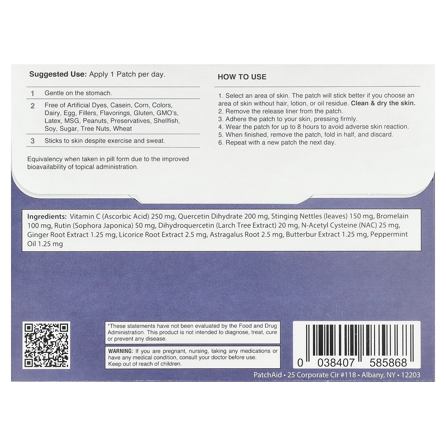 PatchAid, Kids Allergy Relief Patch, 30 Patches