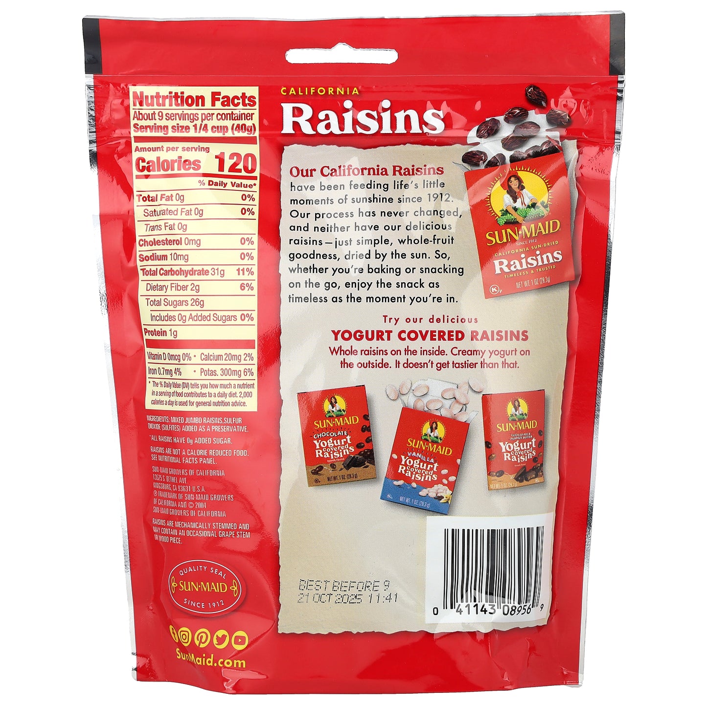 Sun-Maid, California Mixed Jumbo Raisins, 12 oz (340 g)