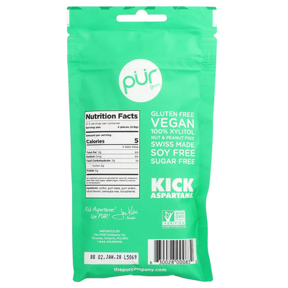 The PUR Company, Chewing Gum, Spearmint, 55 Pieces, 2.72 oz (77 g)