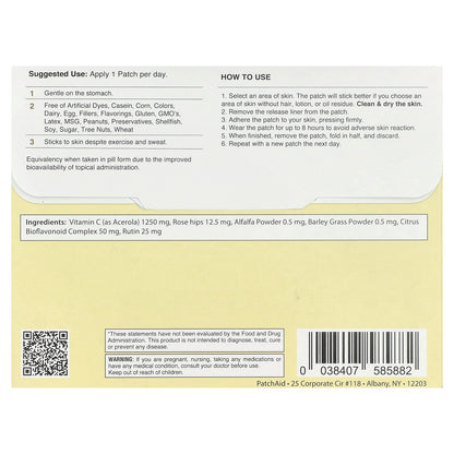 PatchAid, Kids Vitamin C Plus Patch, 30 Patches