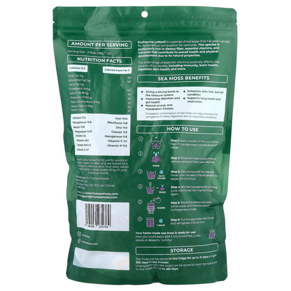 True Sea Moss, Purple Raw Sea Moss , 1 lb (453 g)