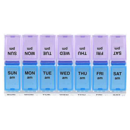 Ezy Dose, Weekly AM/PM Daily Pop-Outs Pill Planner, Small, 1 Count