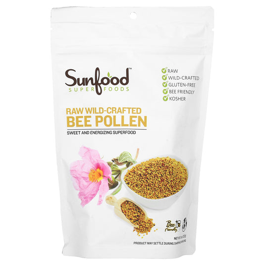 Sunfood, Raw Wild-Crafted Bee Pollen, 8 oz (227 g)