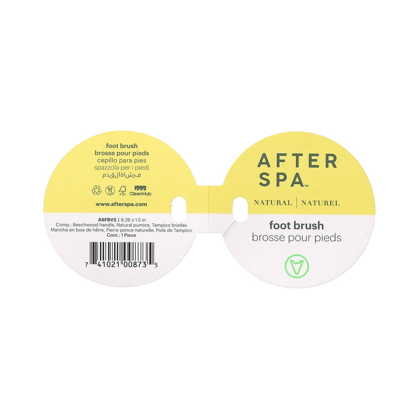 AfterSpa, Foot Brush, 1 Brush