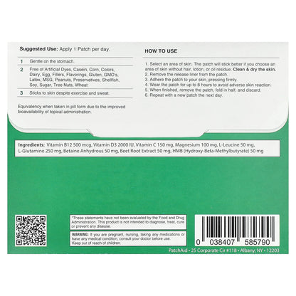 PatchAid, Performance & Recovery Support Patch, 30 Patches