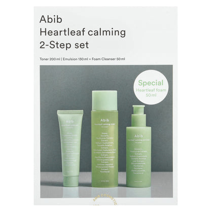 Abib, Heartleaf Calming 2-Step Set, 3 Piece Set