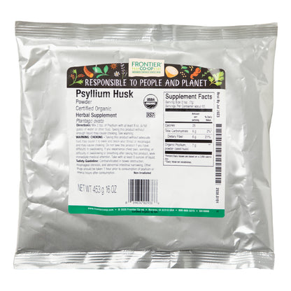 Frontier Co-op, Organic Psyllium Husk Powder, 16 oz (453 g)