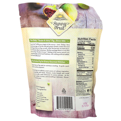 Sunny Fruit, Organic Dried Figs, 5 Portion Packs, 1.76 oz (50 g) Each