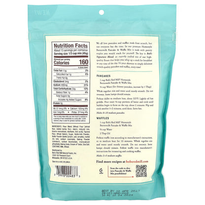 Bob's Red Mill, Homestyle Buttermilk Pancake & Waffle Mix, 20 oz (567 g)