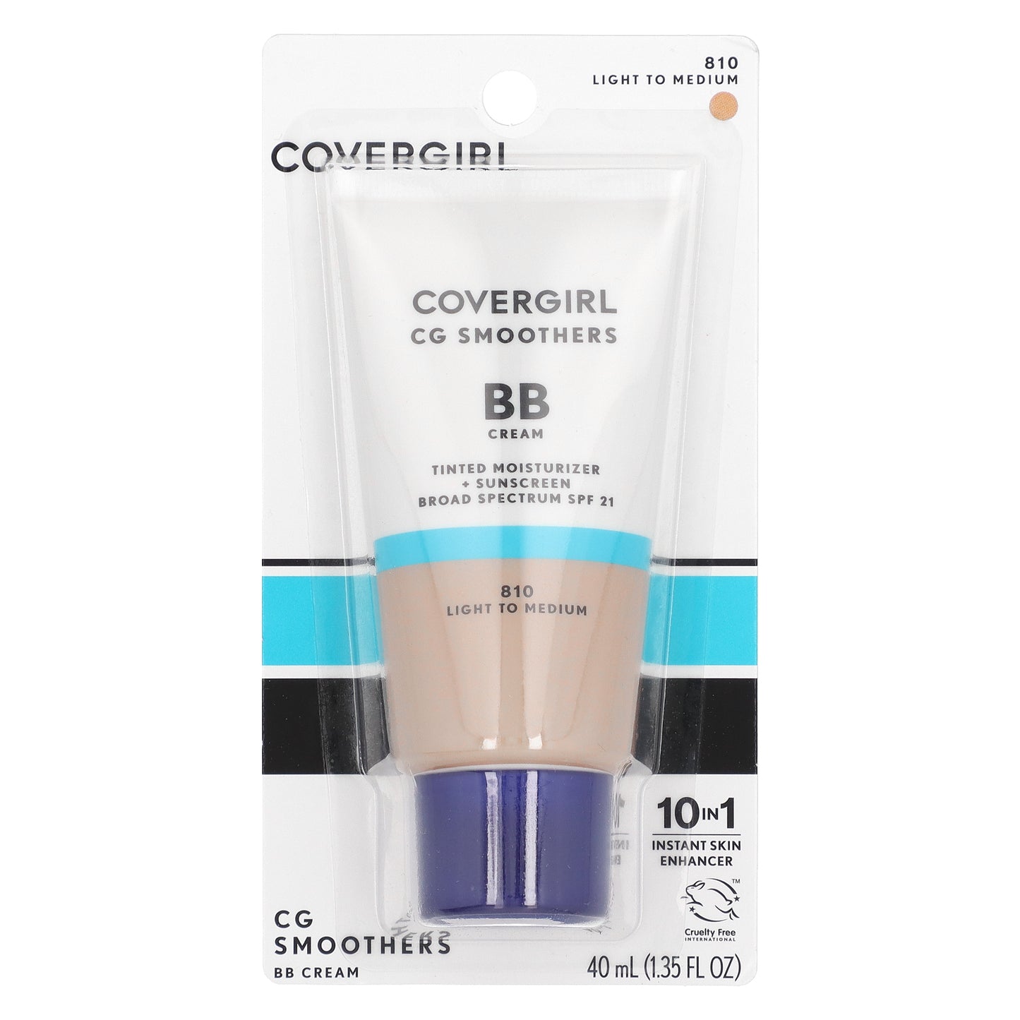 Covergirl, CG Smoothers, BB Cream, SPF 21, 810 Light to Medium, 1.35 fl oz (40 ml)