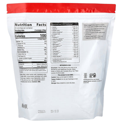 Metagenics, Perfect Protein® Whey, Natural Chocolate, 1 lb 14.69 oz (870 g)