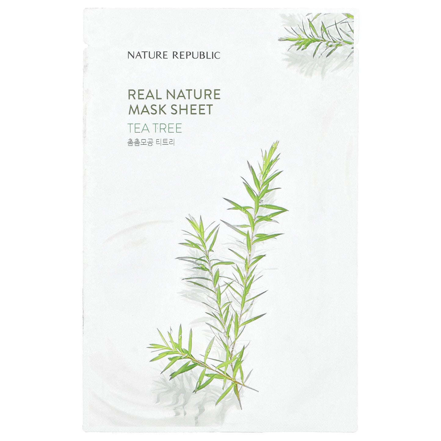 Nature Republic, Real Nature Beauty Mask Sheet, Tea Tree, 1 Sheet, 0.77 fl oz (23 ml)
