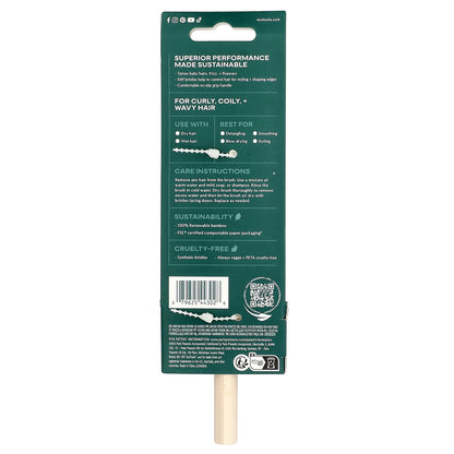 EcoTools, Edge Defining Brush, For Curly, Coily, + Wavy Hair, 1 Brush