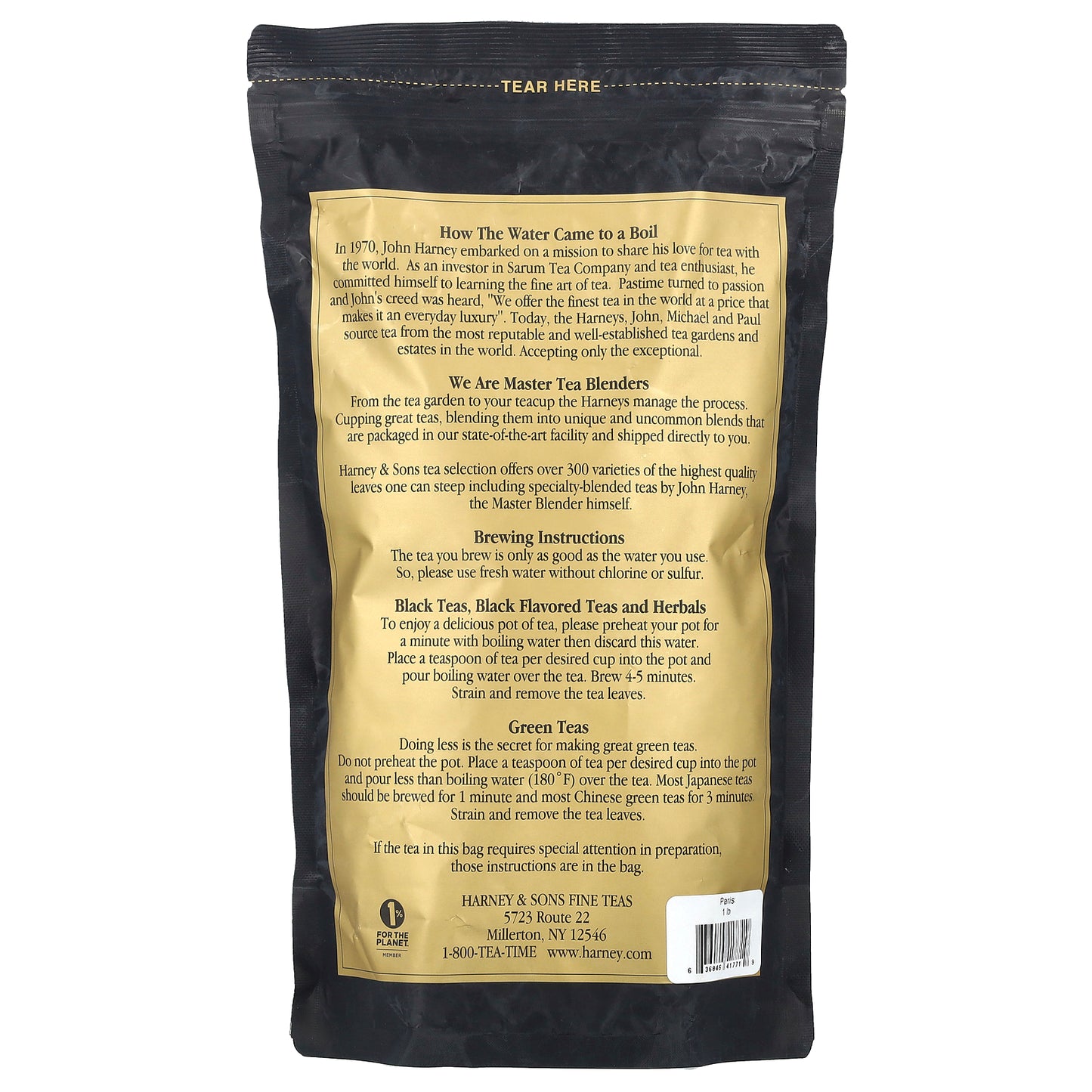 Harney & Sons, Paris Tea, 1 lb