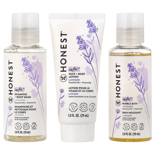 The Honest Company, Babe's Mini Must-Haves, Lavender, 4 Piece Set