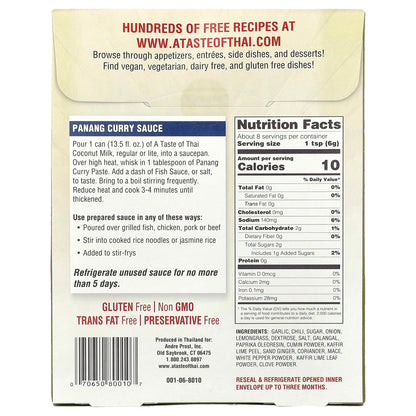 A Taste Of Thai, Panang Curry Paste, 1.75 oz (50 g)