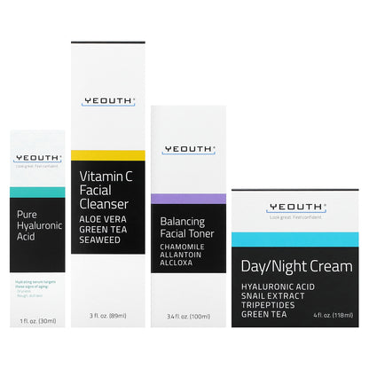 YEOUTH, Teen Skincare Set, 4 Piece Set