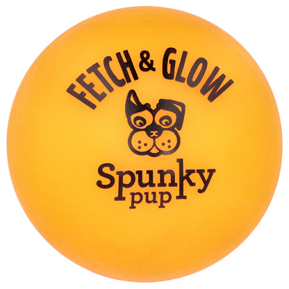 Spunky Pup, Fetch & Glow, Ball, Large, 1 Toy
