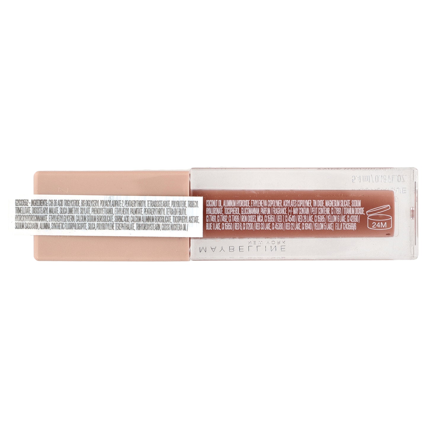 Maybelline, Lifter Gloss with Hyaluronic Acid, 008 Stone, 0.18 fl oz (5.4 ml)