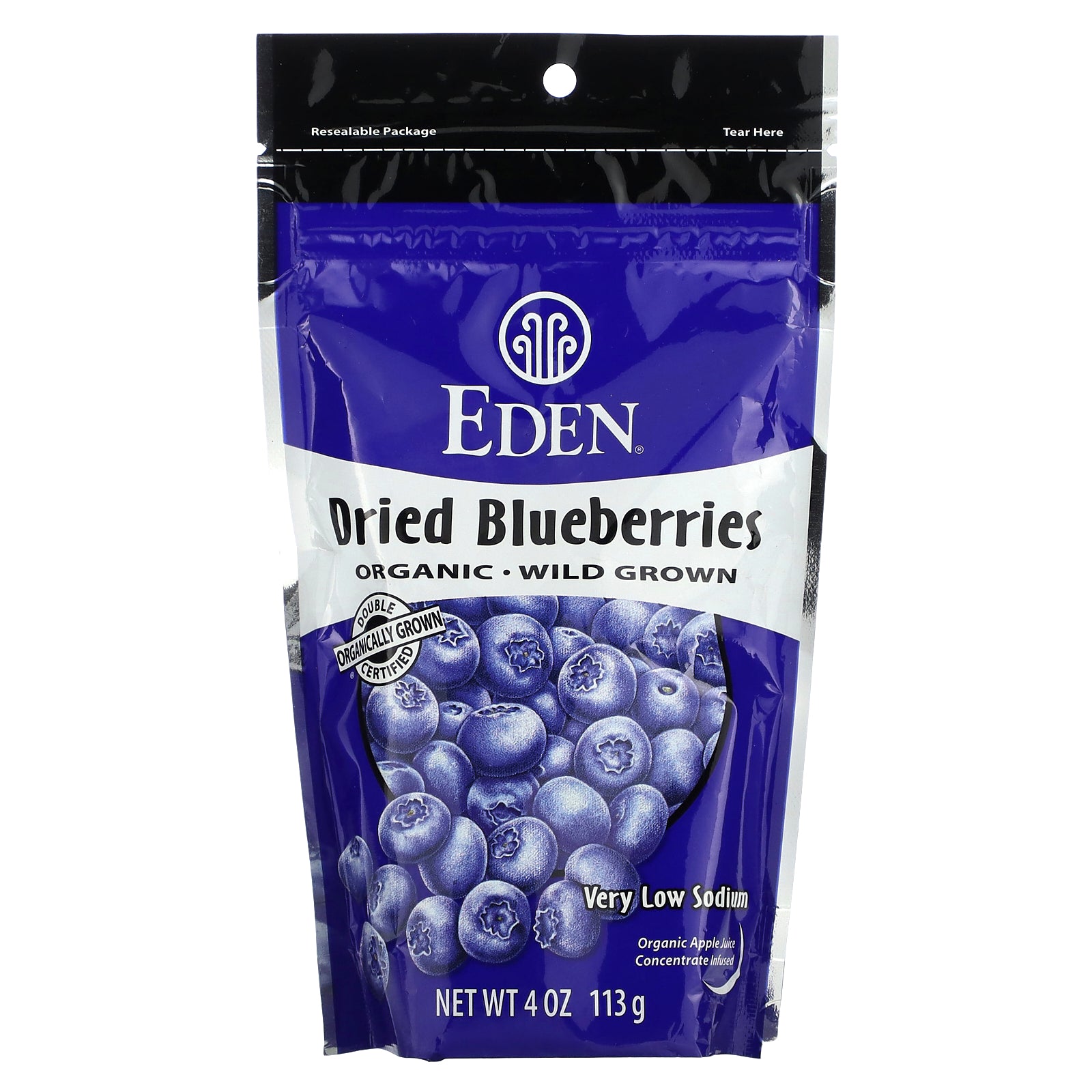 Eden Foods, Organic, Dried Blueberries, 4 oz (113 g)