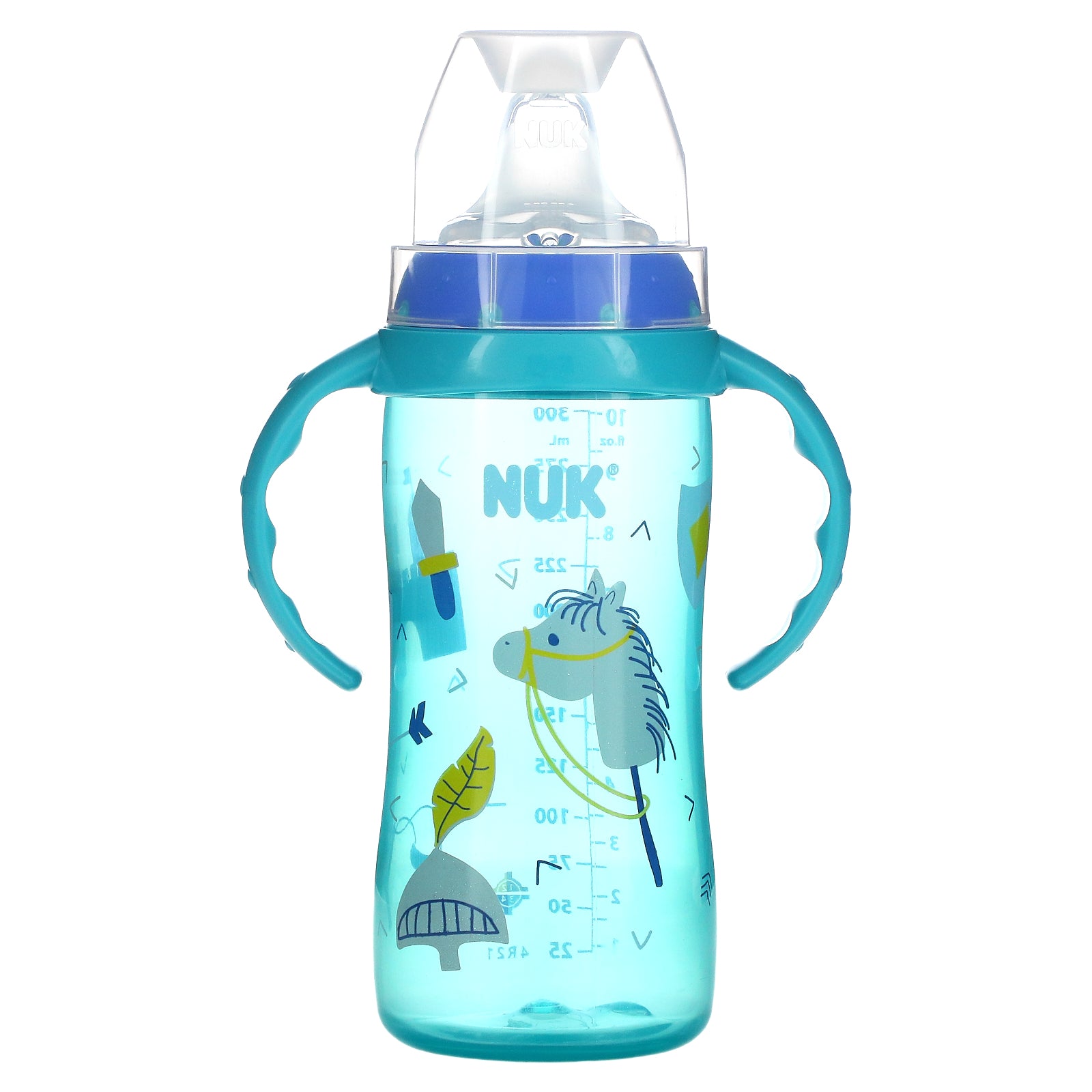 NUK, Large Learner Cup, 8+ Months, Blue, 10 oz (300 ml)