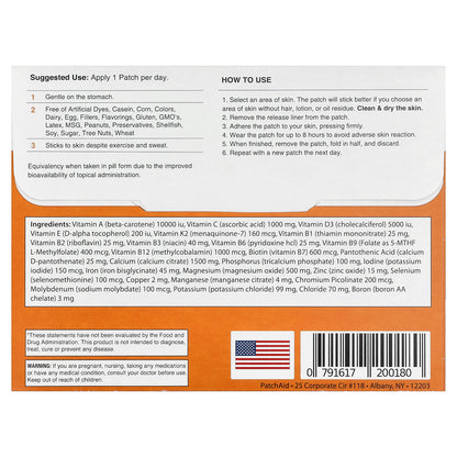 PatchAid, Multivitamin Patch, 30 Patches