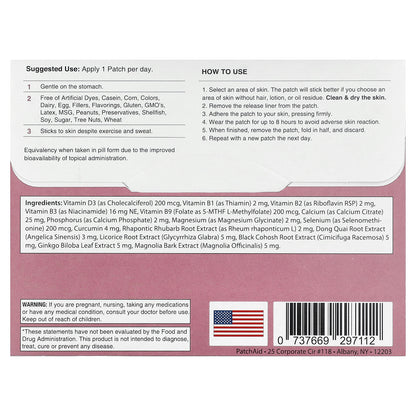 PatchAid, Menopause Relief Patch, 30 Patches