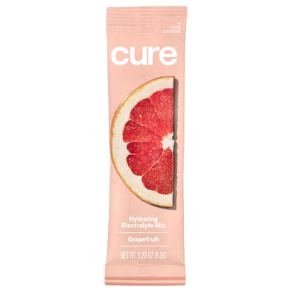 Cure Hydration, Hydrating Electrolyte Mix, Grapefruit, 14 Packets, 0.29 oz (8.3 g) Each