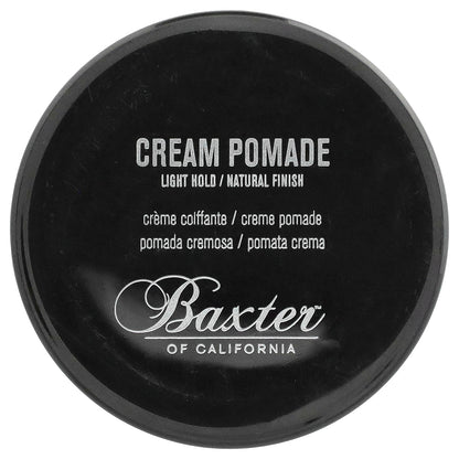 Baxter of California, Cream Pomade, Light Hold, Natural Finish, 2 oz (60 ml)