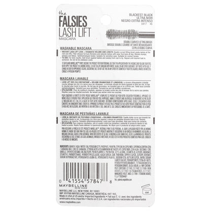 Maybelline, The Falsies Lash Lift Mascara, 200 Blackest Black, 0.32 fl oz (9.6 ml)