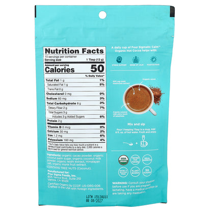 Four Sigmatic, Calm, Organic Dark Hot Cocoa, 6.35 oz (180 g)
