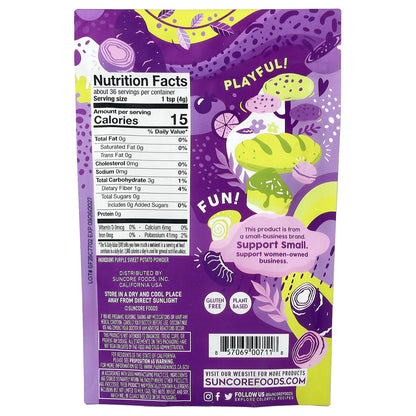 Suncore Foods, Purple Sweet Potato Powder, 5 oz (142 g)