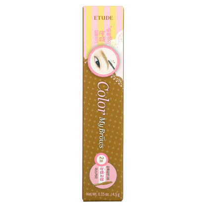 ETUDE, Color My Brows, 02 Light Brown, 0.15 oz (4.5 g)