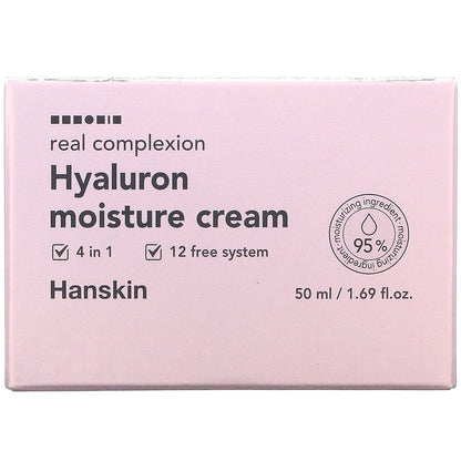 Hanskin, Real Complexion, Hyaluron Moisture Cream, 1.69 fl oz (50 ml)