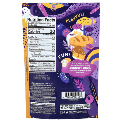 Suncore Foods, Ebony Carrot, Black Carrot Powder, 5 oz (142 g)