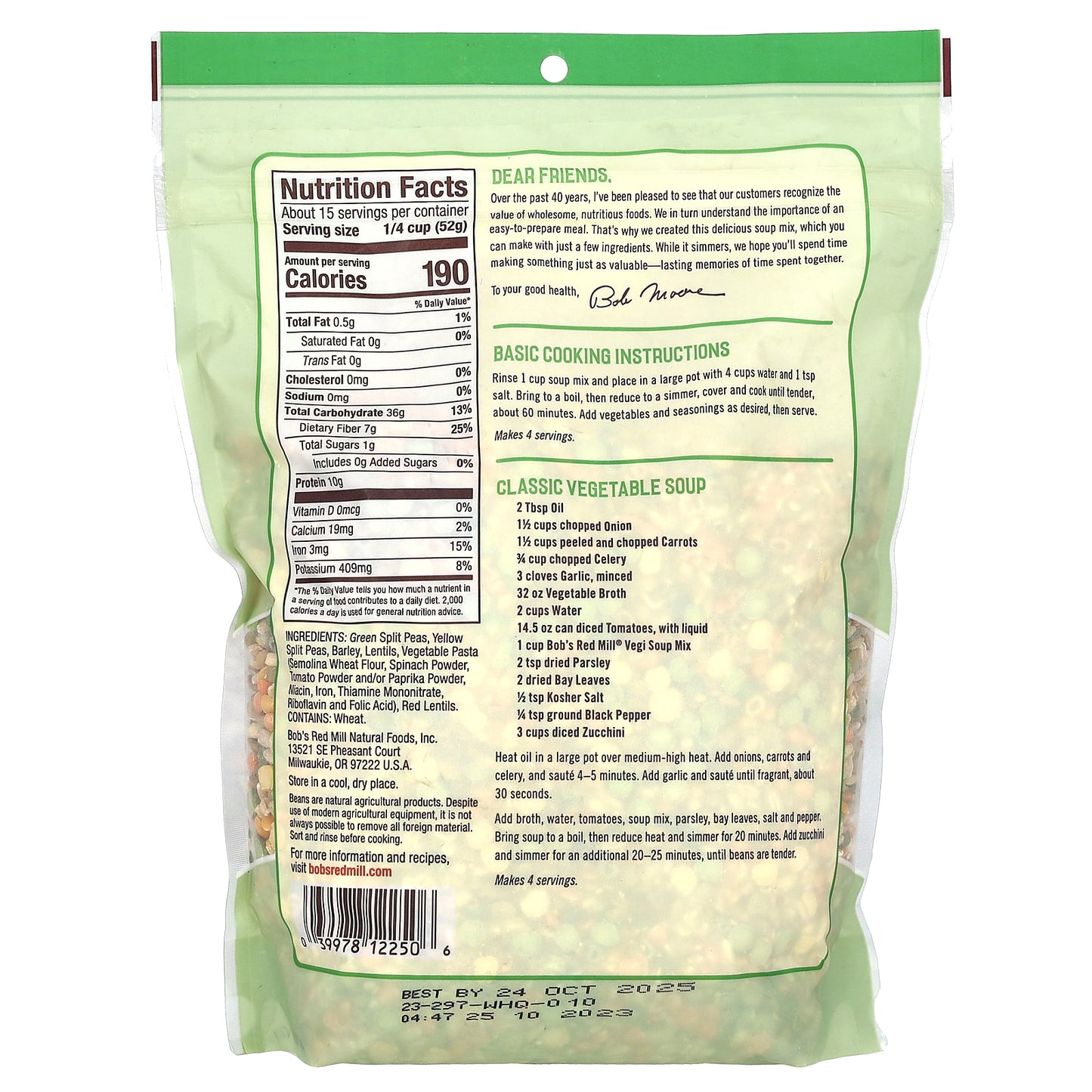 Bob's Red Mill, Vegi Soup Mix, 28 oz (794 g)