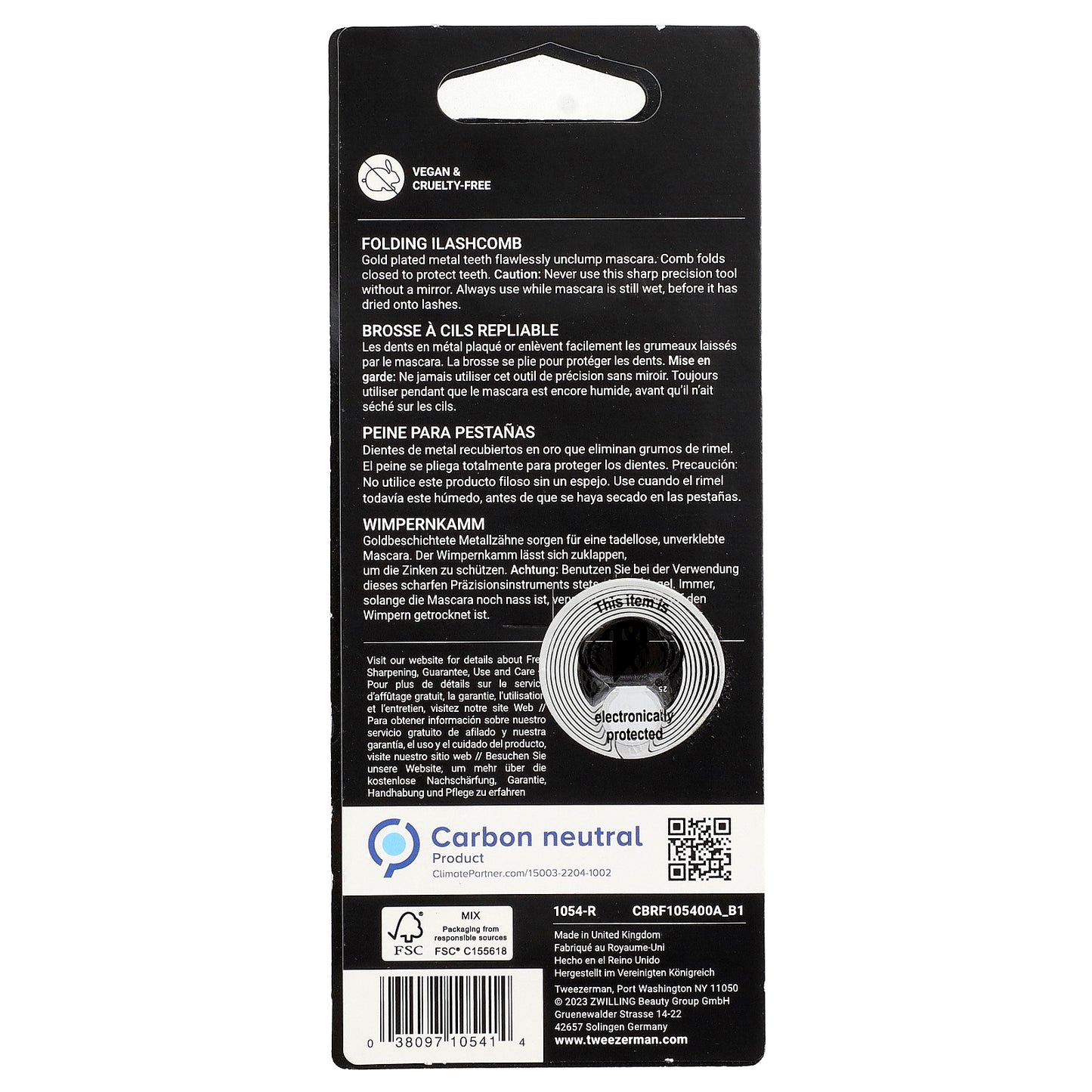 Tweezerman, Folding Ilashcomb, 1 Count