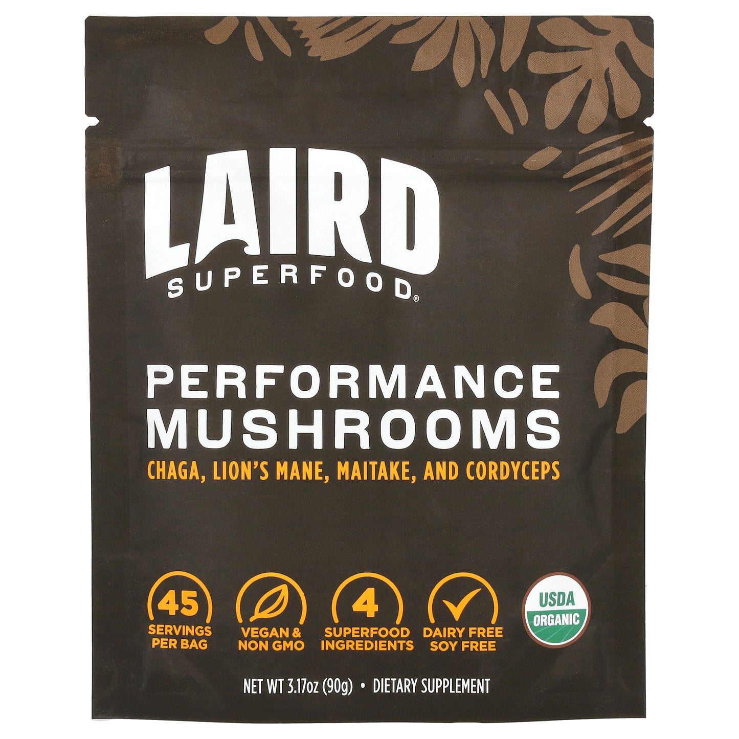 Laird Superfood, Performance Mushrooms, 3.17 oz (90 g)